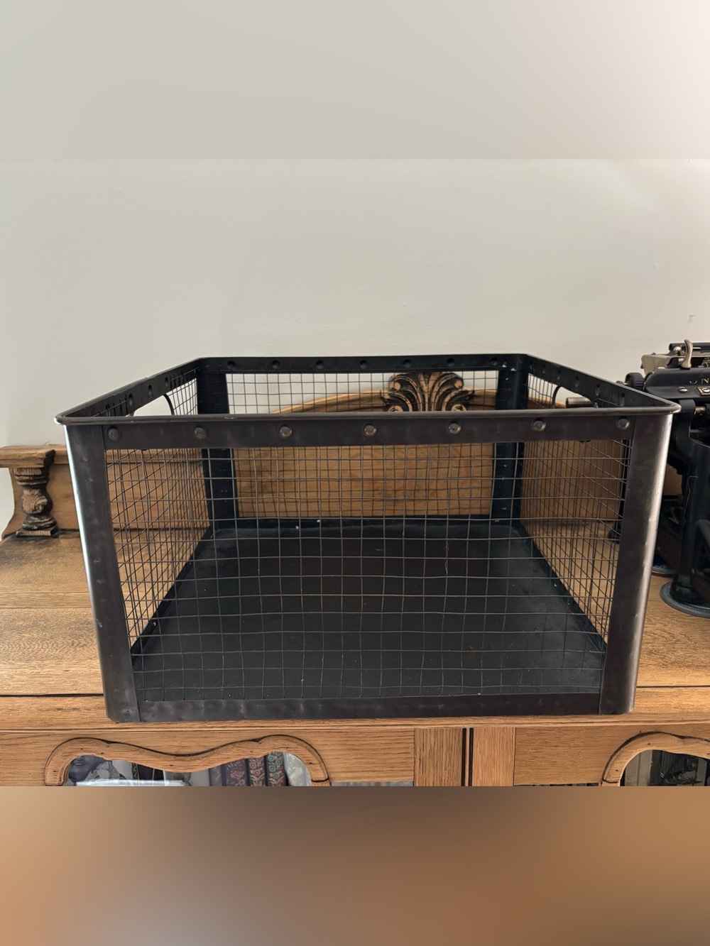 Industrial Metal Wire Storage Basket